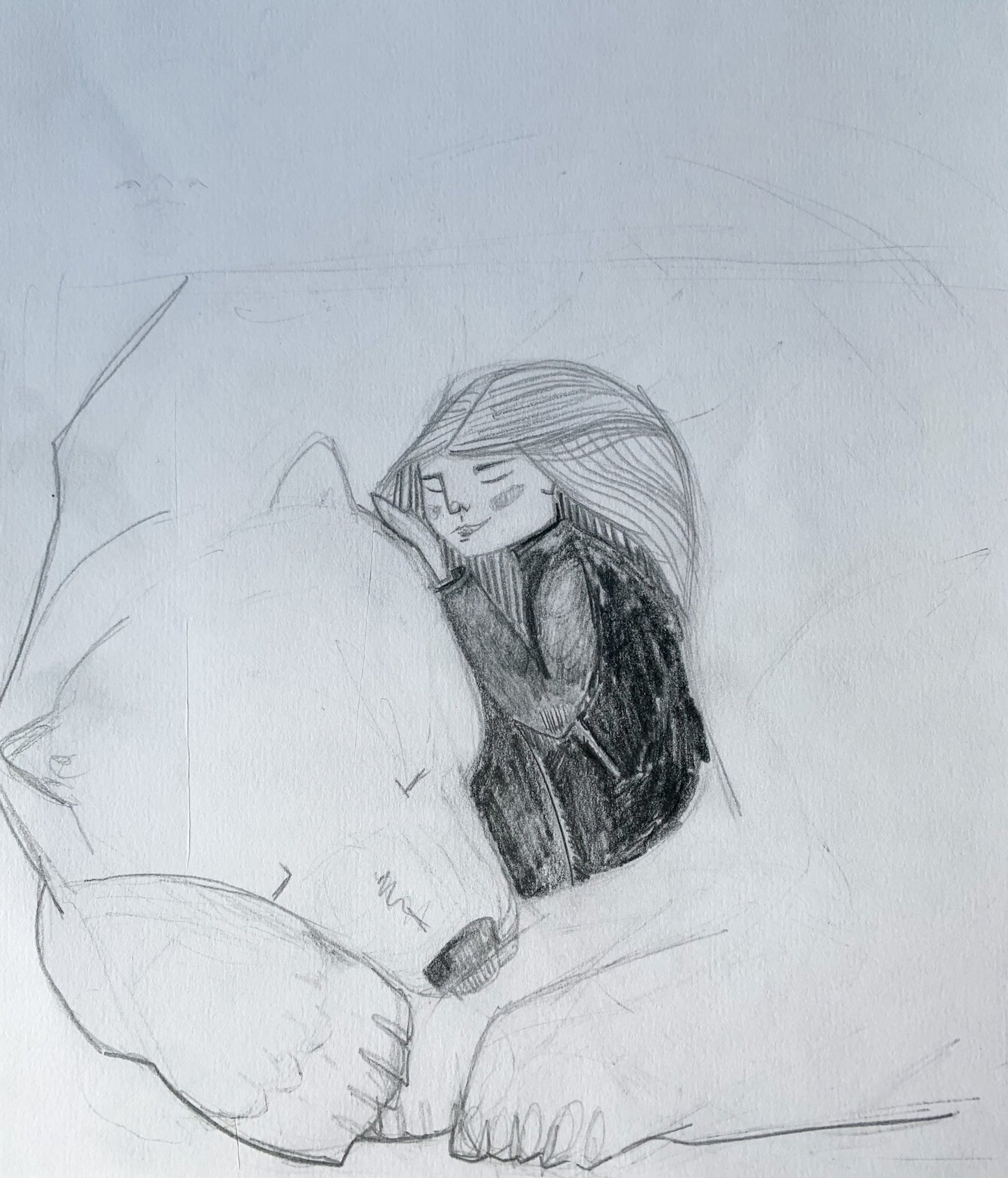 Slumber - Polar Bear Lino Print